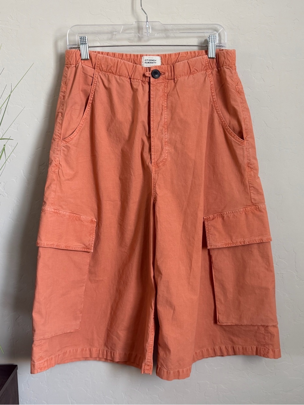 Citizens of Humanity Factory Sample Cargo Long Shorts Utility Bermuda Coral 27